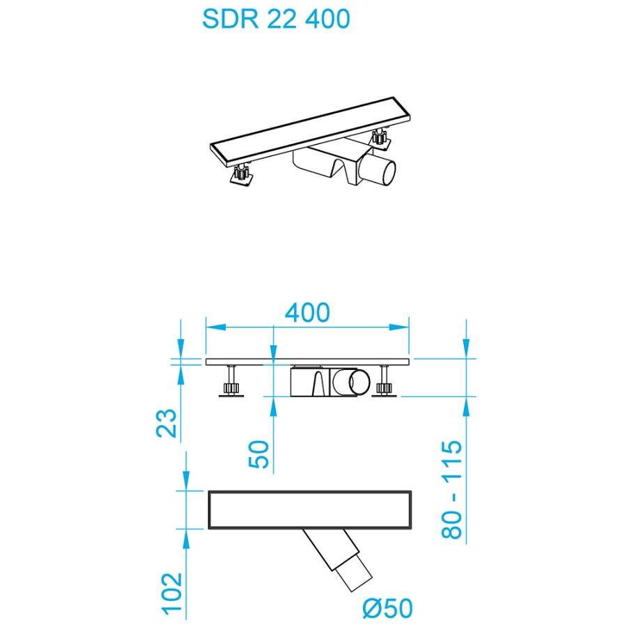 Душевой трап RGW SDR-22, RGW 47212240-01 Душевой трап RGW SDR-22, RGW 47212240-01