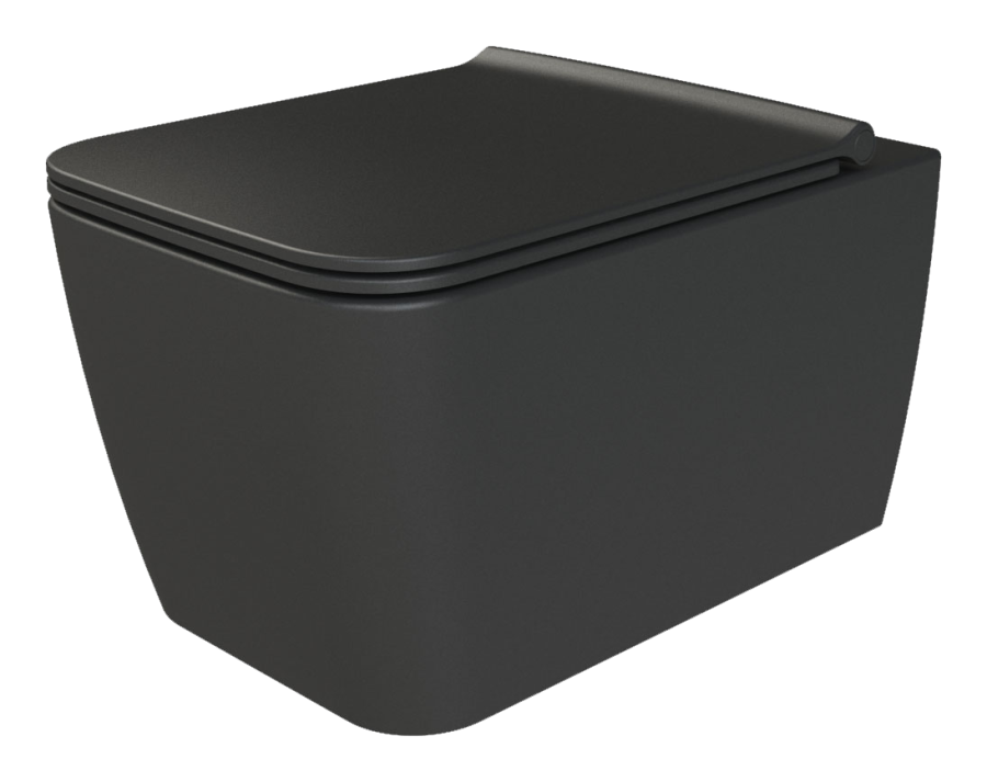 Zen подвесной унитаз матовый черный Zen подвесной унитаз матовый черный