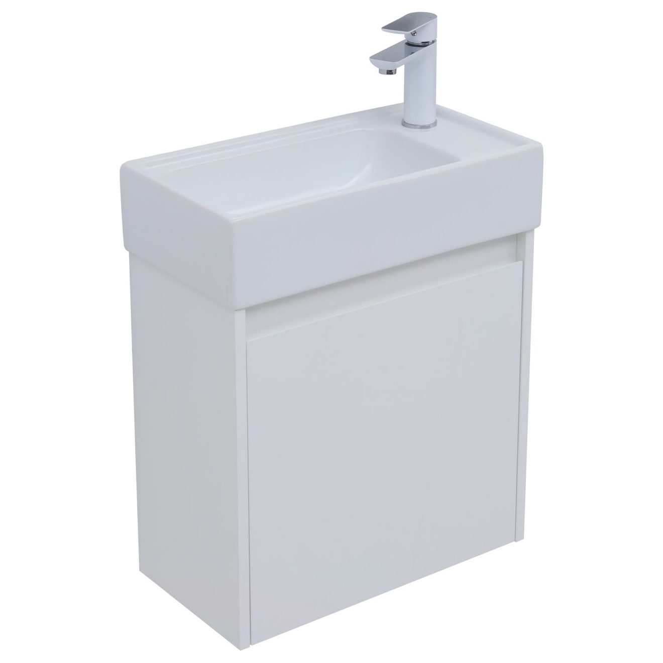 Мебель для ванной Aquanet Nova Lite 50 белый глянец (с дверецей) Мебель для ванной Aquanet Nova Lite 50 белый глянец (с дверецей)