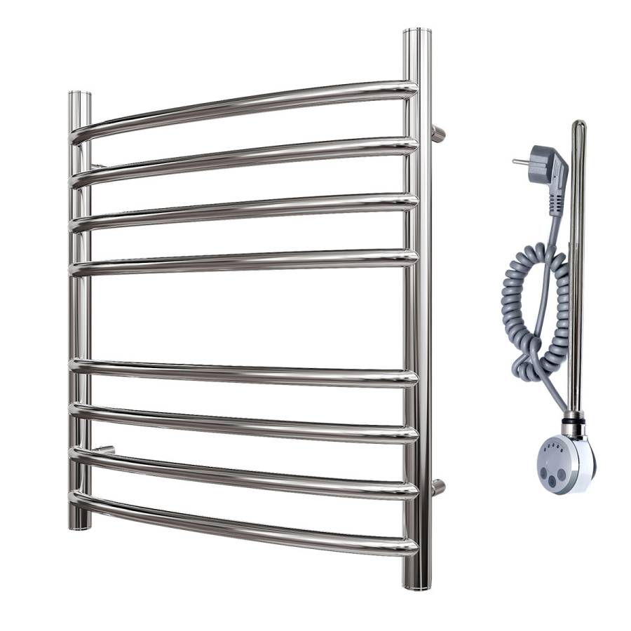 Полотенцесушитель электрический Point Альфа PN05156SE П8 500x600 левый/правый, хром Полотенцесушитель электрический Point Альфа PN05156SE П8 500x600 левый/правый, хром