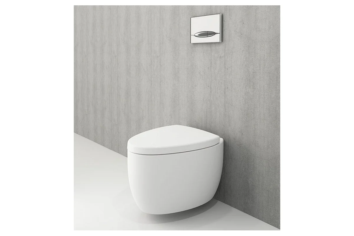 Сиденье с крышкой Etna, дюропласт, плав.опускание, мат. белый,  A0325-002, шт Сиденье с крышкой Etna, дюропласт, плав.опускание, мат. белый,  A0325-002, шт