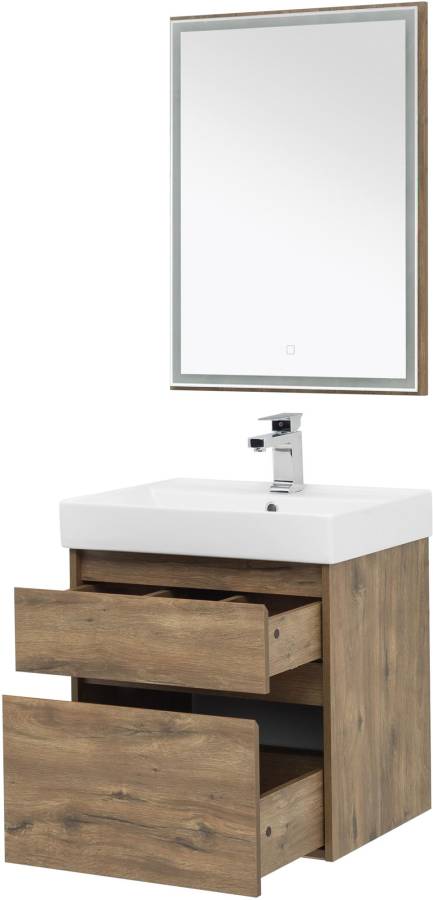 Мебель для ванной Aquanet Nova Lite 60 дуб рустикальный (2 ящика) Мебель для ванной Aquanet Nova Lite 60 дуб рустикальный (2 ящика)