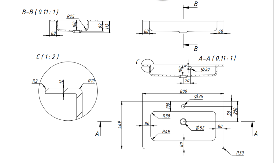 Тумба с раковиной Creto Bravo White 80 см Тумба с раковиной Creto Bravo White 80 см