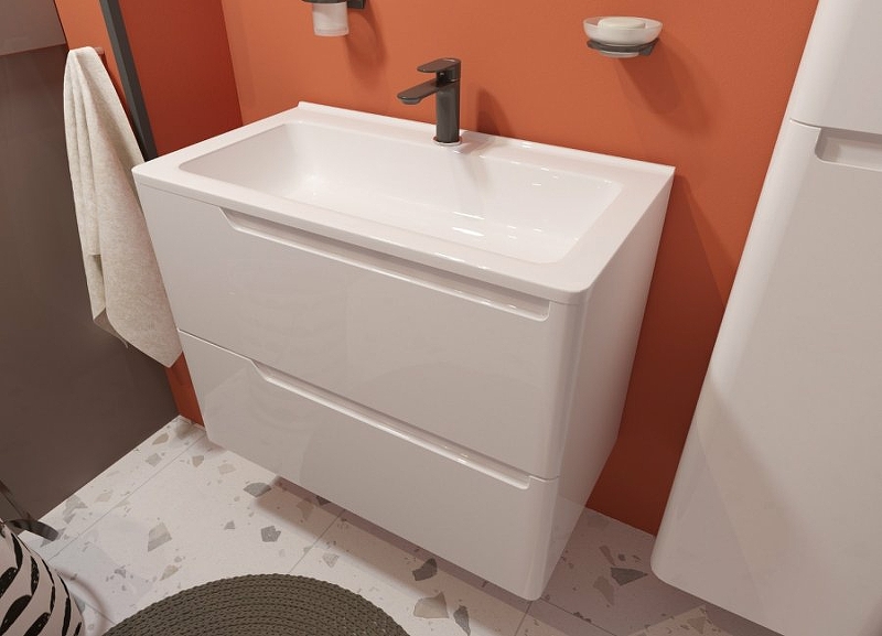 Комплект мебели Kare Luxe 800х450 подвесной 2 ящика (ШхГхВ) 798х446х607 Комплект мебели Kare Luxe 800х450 подвесной 2 ящика (ШхГхВ) 798х446х607