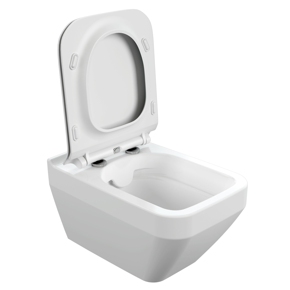 Подвесной унитаз CREA SQUARE Clean On DPL EO slim Подвесной унитаз CREA SQUARE Clean On DPL EO slim
