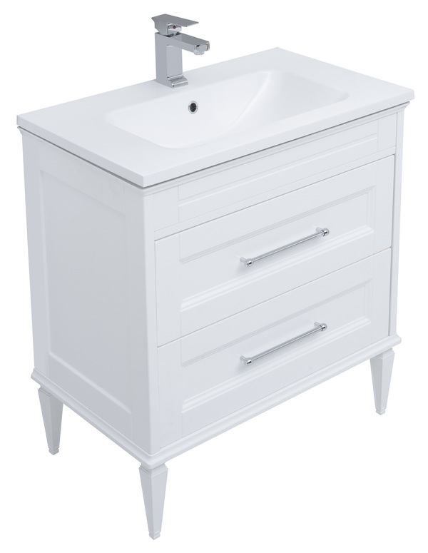 Мебель для ванной Aquanet Бостон М 80 белый( лит. мрамор) Мебель для ванной Aquanet Бостон М 80 белый( лит. мрамор)