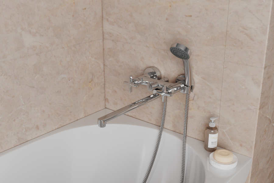 Смеситель для ванны с длинным поворотным изливом RUSH Melville (MV1135-51) Смеситель для ванны с длинным поворотным изливом RUSH Melville (MV1135-51)