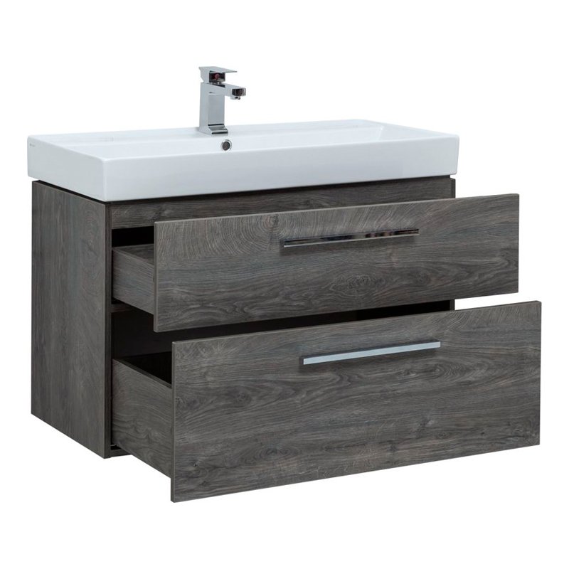 Мебель для ванной Aquanet Nova 90 дуб рошелье (2 ящика) Мебель для ванной Aquanet Nova 90 дуб рошелье (2 ящика)