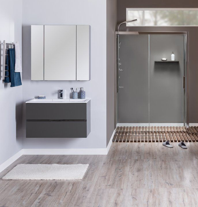 Мебель для ванной Aquanet Алвита 100 серый антрацит Мебель для ванной Aquanet Алвита 100 серый антрацит