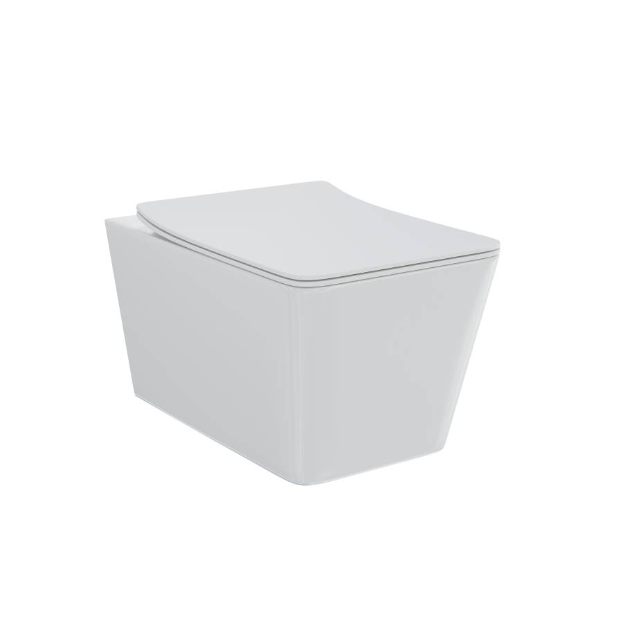 Унитаз подвесной безободковый Creto Logan L2 белый - (крышка в комплекте) 1002-001-L2W Унитаз подвесной безободковый Creto Logan L2 белый - (крышка в комплекте) 1002-001-L2W