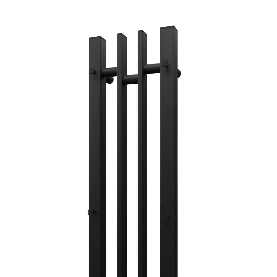 Полотенцесушитель электрический Point Фрея PN20728B П2 140x800 диммер слева, черный Полотенцесушитель электрический Point Фрея PN20728B П2 140x800 диммер слева, черный