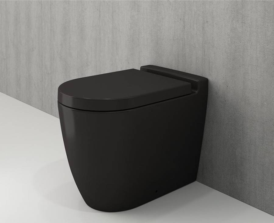 Чаша приставного унитаза Bocchi Venezia 1301-004-0129 черная матовая Чаша приставного унитаза Bocchi Venezia 1301-004-0129 черная матовая