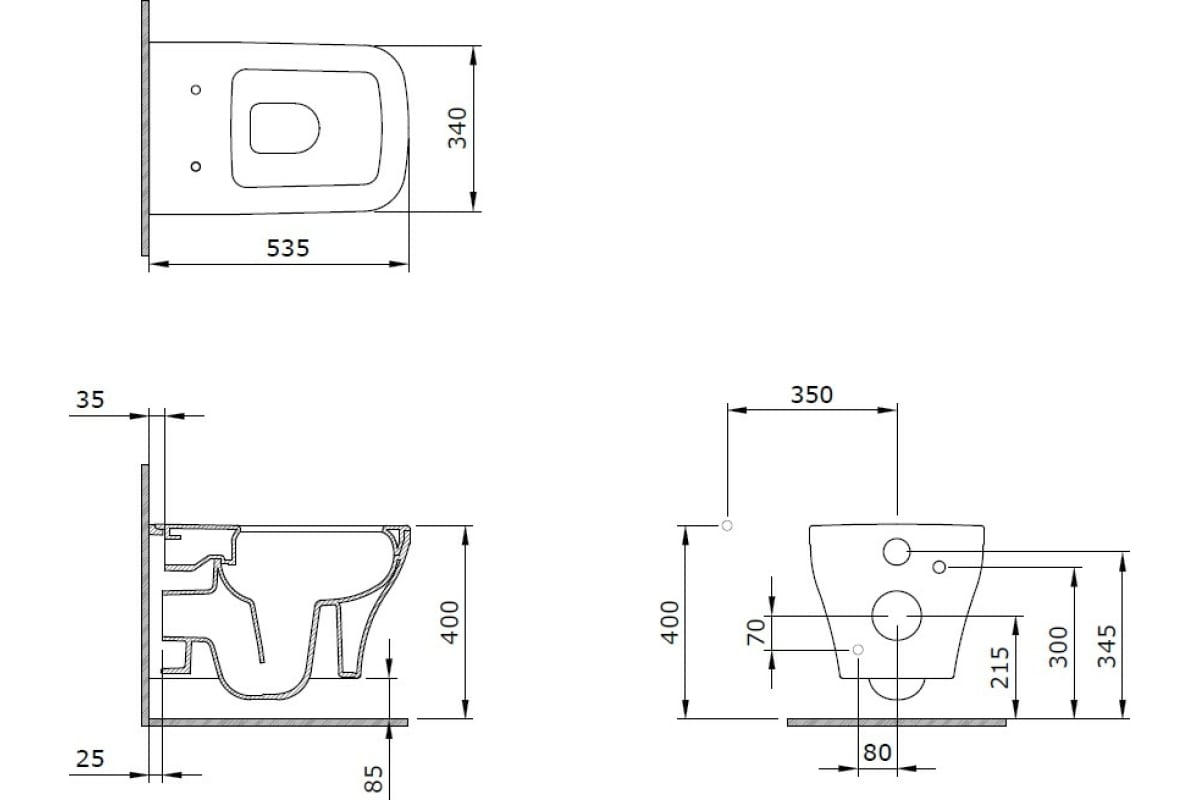 Чаша подвесного унитаза Allen Brau Infinity 4.21011.31 черный матовый Чаша подвесного унитаза Allen Brau Infinity 4.21011.31 черный матовый