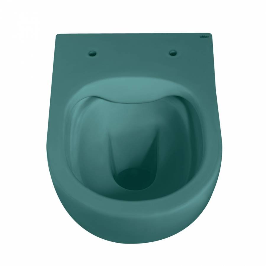 Подвесной унитаз Abber Bequem AC1101MBG темно-зеленый матовый с микролифтом Подвесной унитаз Abber Bequem AC1101MBG темно-зеленый матовый с микролифтом