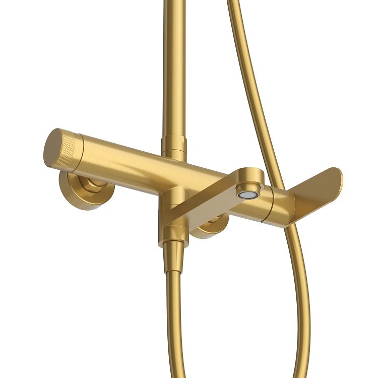 STYLUS-CVD-01 Душевая стойка со смесителем и изливом, хром STYLUS-CVD-01 Душевая стойка со смесителем и изливом, хром