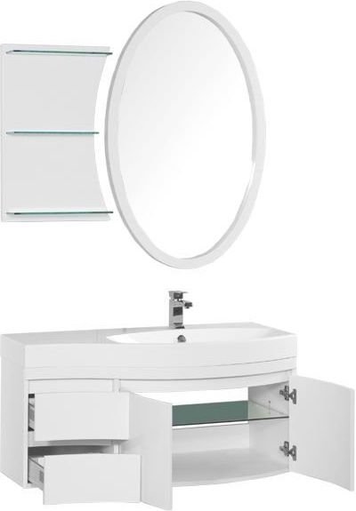 Мебель для ванной Aquanet Опера 115 R белый (2 дверцы 2 ящика) Мебель для ванной Aquanet Опера 115 R белый (2 дверцы 2 ящика)