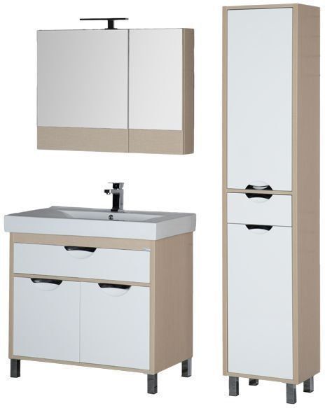 Мебель для ванной Aquanet Гретта 90 светлый дуб (камерино) Мебель для ванной Aquanet Гретта 90 светлый дуб (камерино)