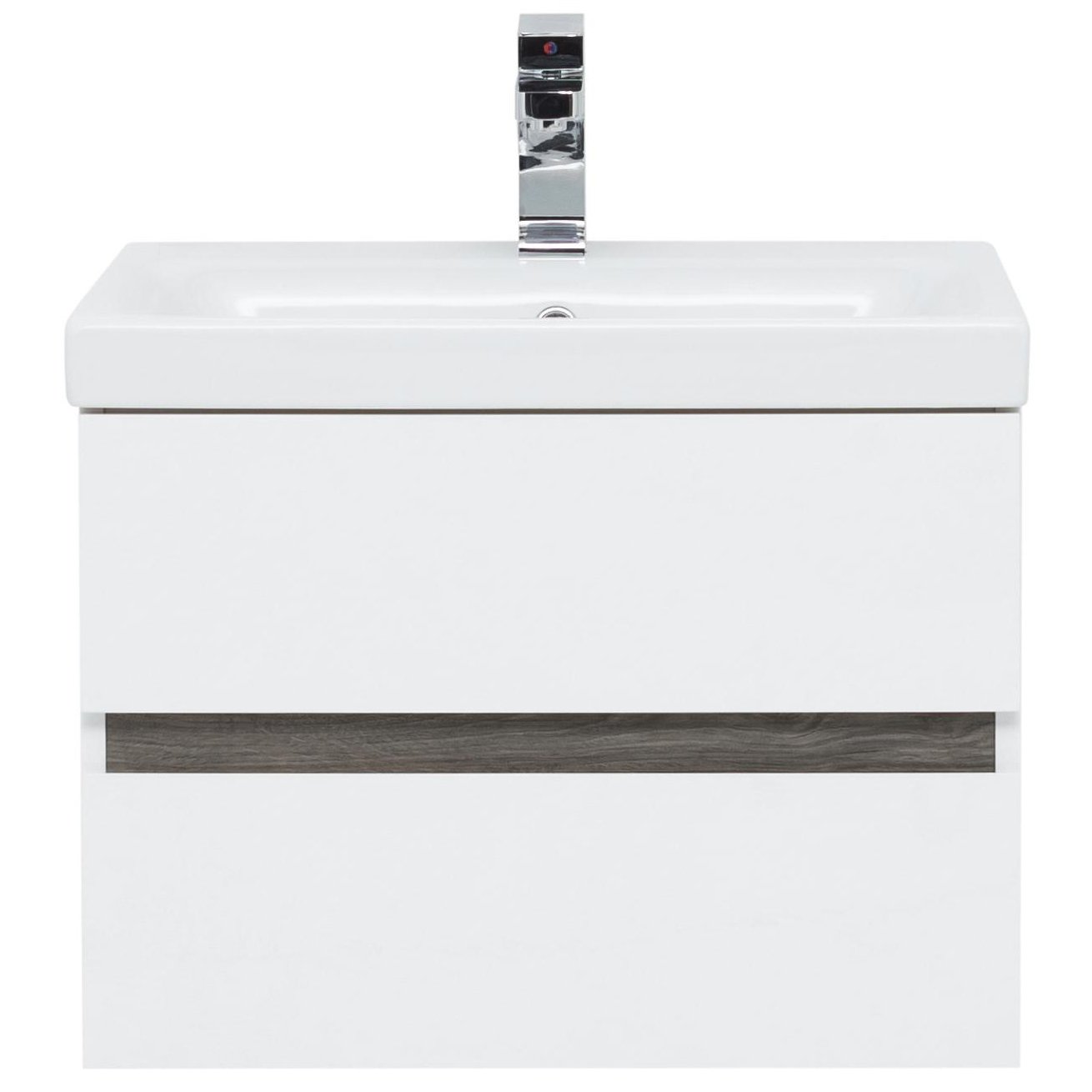 Мебель для ванной Aquanet Беркли 60 белый/дуб рошелье (зеркало белое) Мебель для ванной Aquanet Беркли 60 белый/дуб рошелье (зеркало белое)