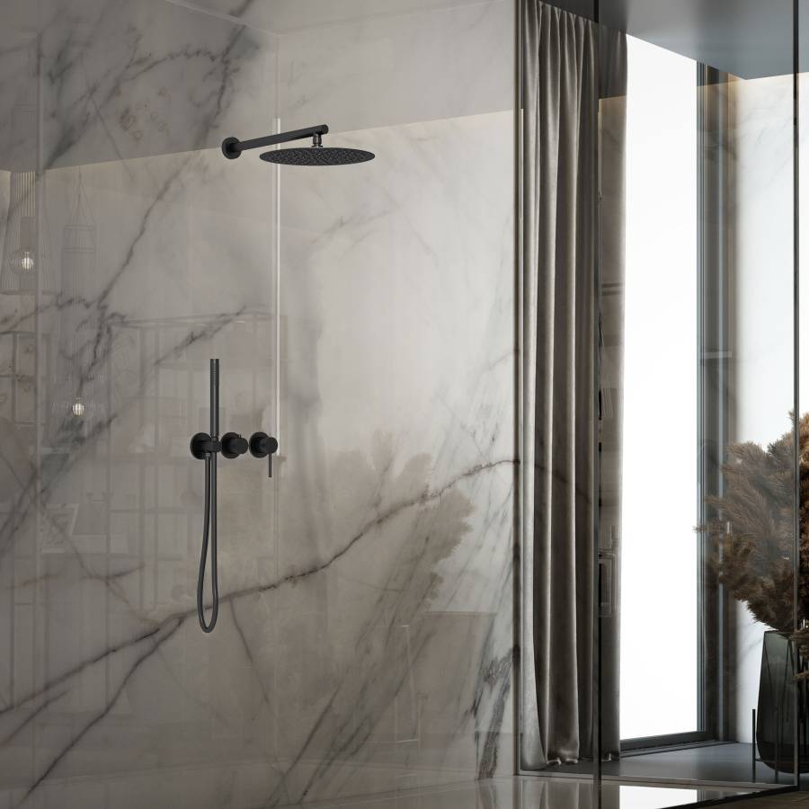 Душевой комплект Groove VSFW-4G01MB встраиваемый, 2 режима, 30см верх душ, черный Душевой комплект Groove VSFW-4G01MB встраиваемый, 2 режима, 30см верх душ, черный