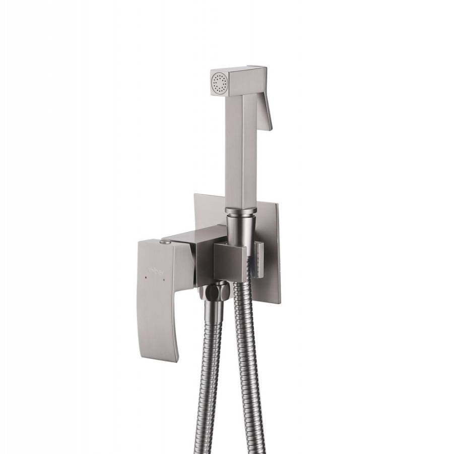 Смеситель ABBER Wasserfall AF8625SP с гигиеническим душем, сатин Смеситель ABBER Wasserfall AF8625SP с гигиеническим душем, сатин