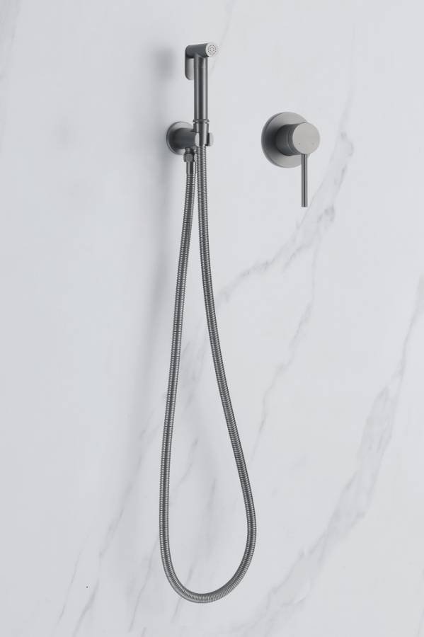Смеситель ABBER Emotion AF8825NG с гигиеническим душем, никель Смеситель ABBER Emotion AF8825NG с гигиеническим душем, никель