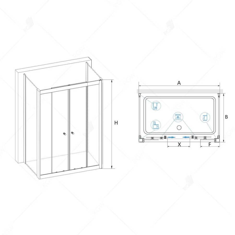 Душевой уголок RGW CL-43 P (CL-10 + 2Z-12) 040943170-11P 170x100x185 Душевой уголок RGW CL-43 P (CL-10 + 2Z-12) 040943170-11P 170x100x185