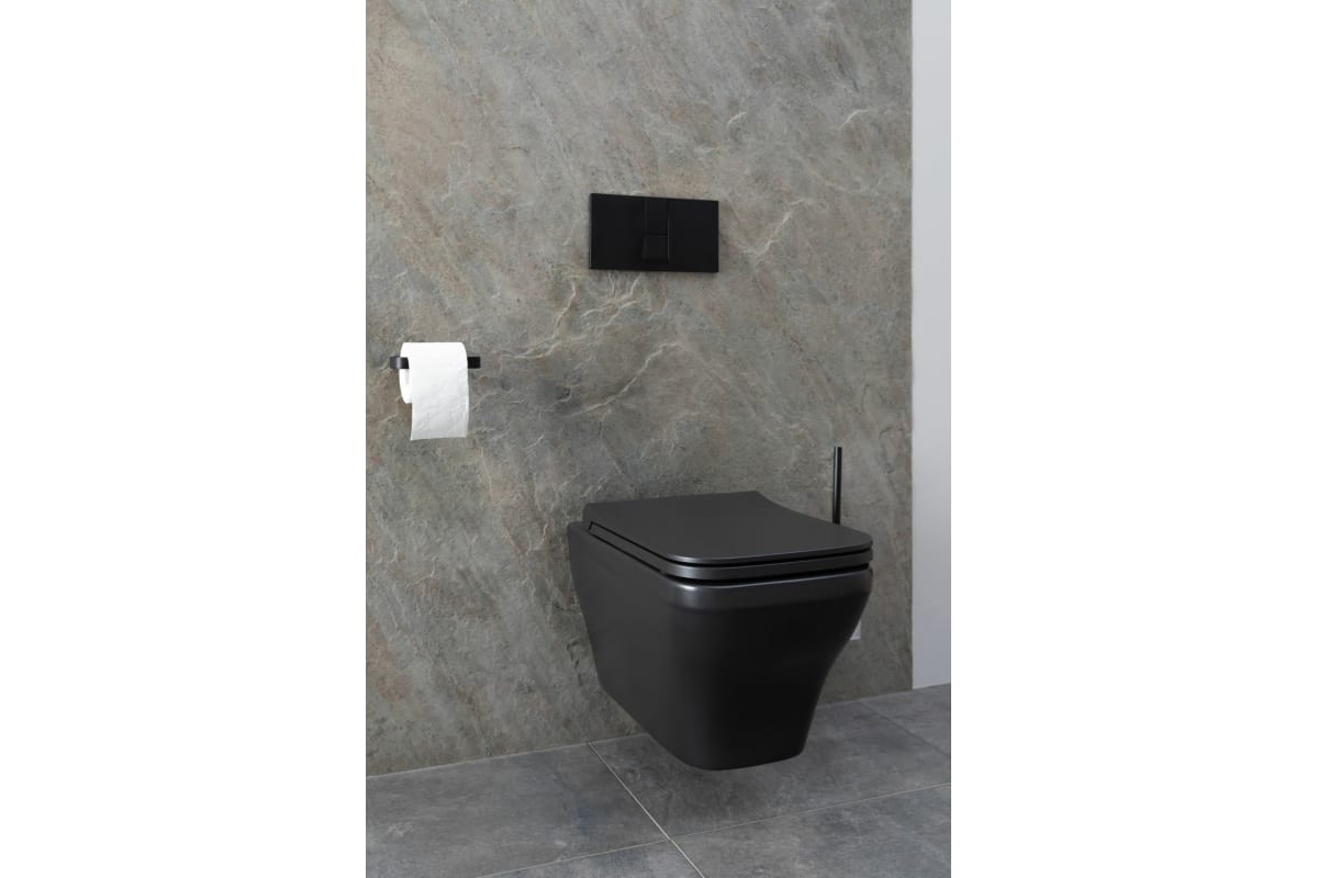 Чаша подвесного унитаза Allen Brau Infinity 4.21011.31 черный матовый Чаша подвесного унитаза Allen Brau Infinity 4.21011.31 черный матовый