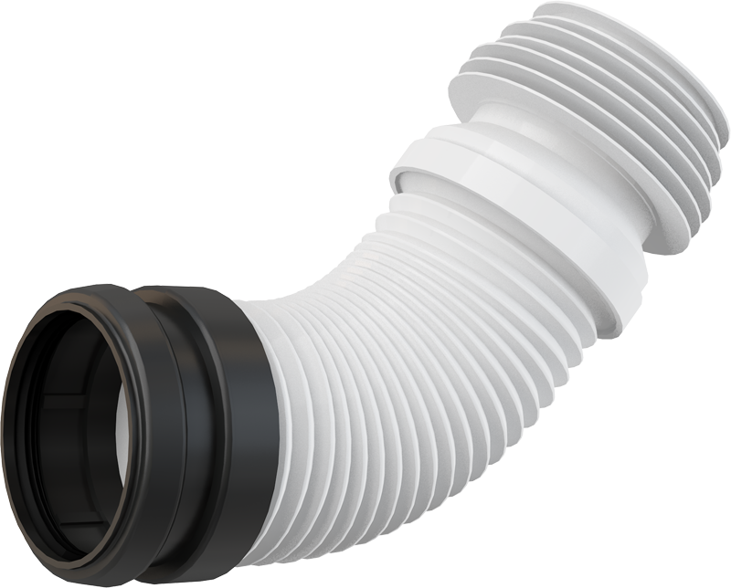 Гибкая подводка для выпуска унитаза DN90/110 (подходит ко всем скрытым системам инсталляции) Гибкая подводка для выпуска унитаза DN90/110 (подходит ко всем скрытым системам инсталляции)