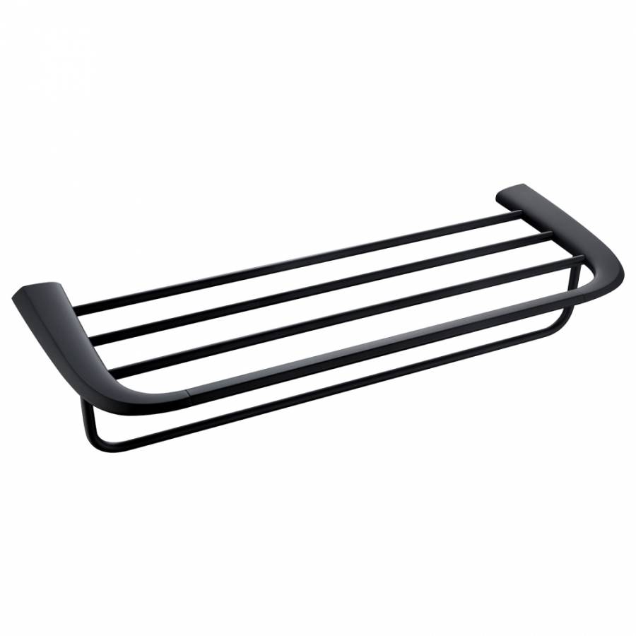 Полка для полотенец ABBER Nord AA1554B черная матовая Полка для полотенец ABBER Nord AA1554B черная матовая