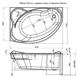 Акриловая ванна Aquanet Jamaica 160x100 L (с каркасом) Акриловая ванна Aquanet Jamaica 160x100 L (с каркасом)