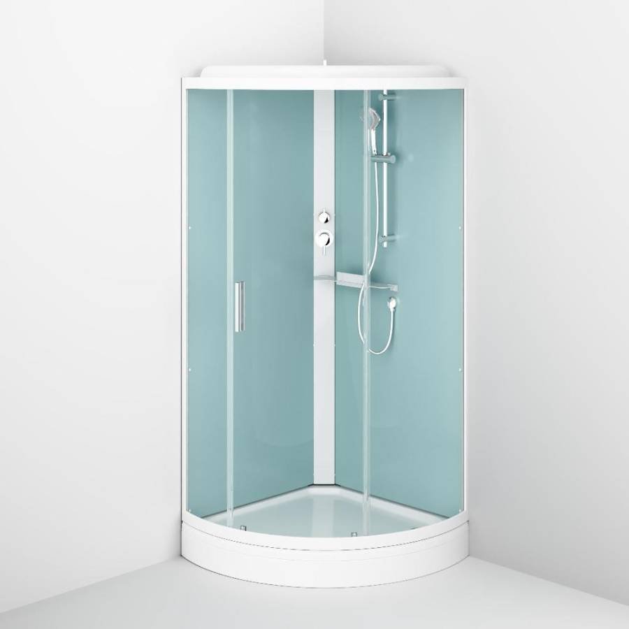 W88C-401-090WT X-Joy кабина душевая  90x90, 1/4 круга,  профиль белый, стекло прозрачное W88C-401-090WT X-Joy кабина душевая  90x90, 1/4 круга,  профиль белый, стекло прозрачное