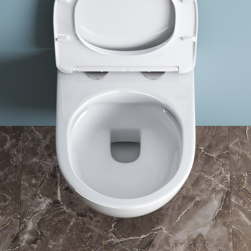 UNO Чаша унитаза подвесного c креплением и сиденьем дюропласт soft close BB3105CHR/SC UNO Чаша унитаза подвесного c креплением и сиденьем дюропласт soft close BB3105CHR/SC