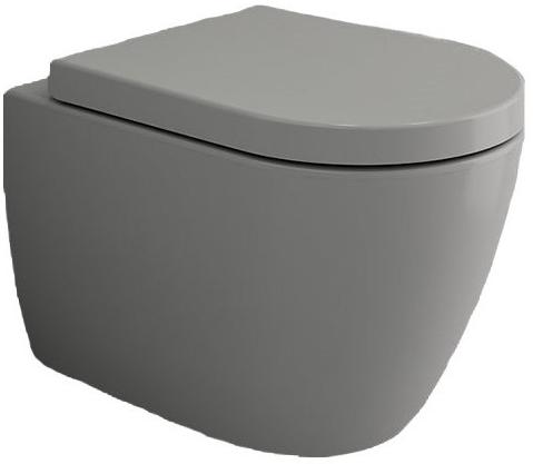 Чаша унитаза подвесного Bocchi Venezia 1295-006-0129 серая Чаша унитаза подвесного Bocchi Venezia 1295-006-0129 серая