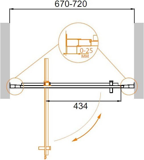 MOLVENO-BA-1-70-C-Cr-IV Душевая дверь MOLVENO-BA-1-70-C-Cr-IV Душевая дверь