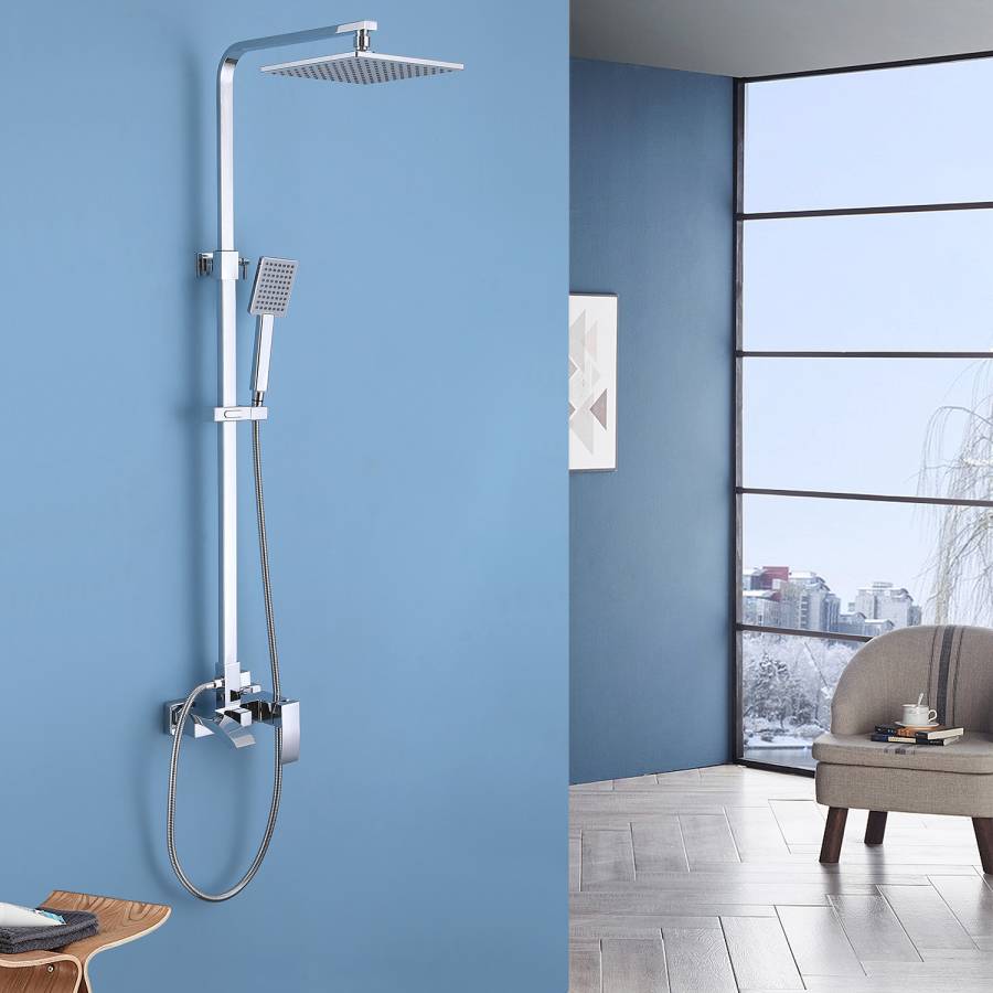 Душевая стойка ABBER Wasserfall AF8616 с изливом, хром Душевая стойка ABBER Wasserfall AF8616 с изливом, хром