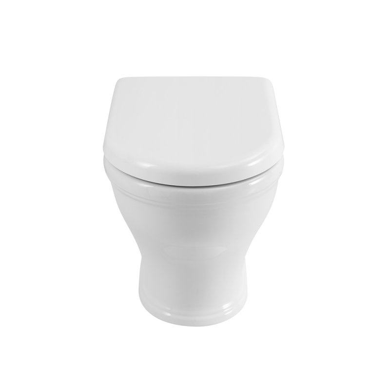 CZR-265-CBR Чаша унитаза приставного безободкового, P-trap, полное примыкание к стене  CZR-265-CBR Чаша унитаза приставного безободкового, P-trap, полное примыкание к стене