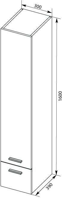 Шкаф-пенал для ванной Aquanet Верона 30 L белый Шкаф-пенал для ванной Aquanet Верона 30 L белый