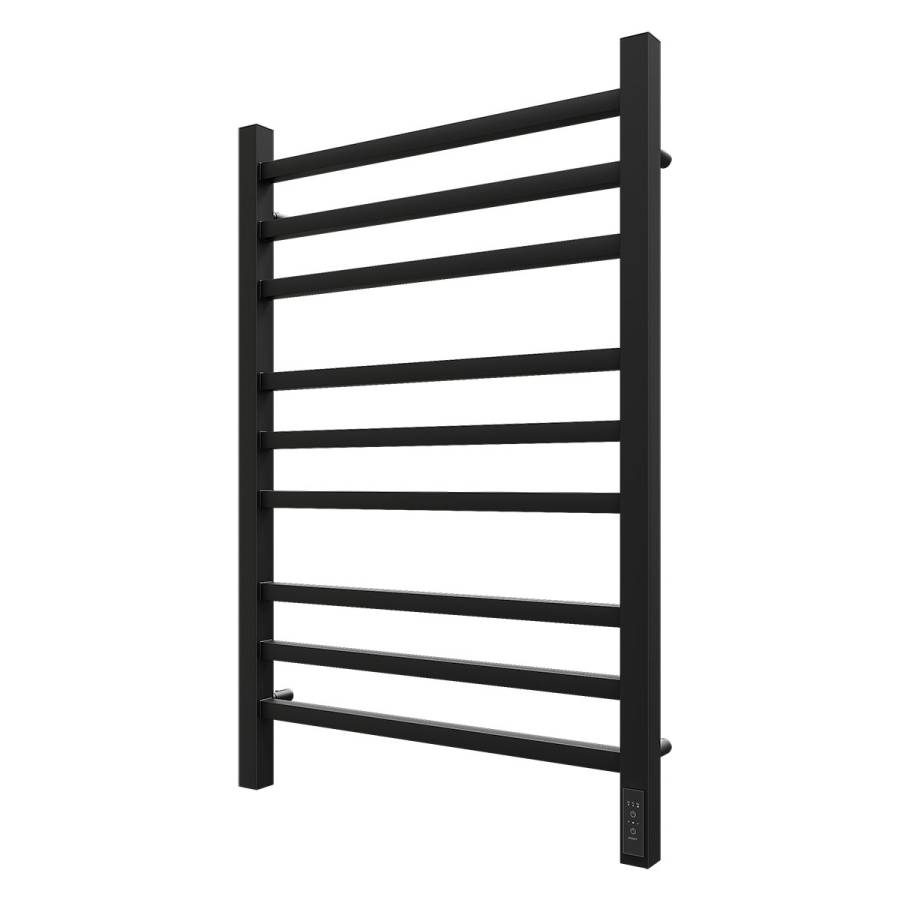 Полотенцесушитель электрический Point Вега PN71858B П9 500x800, диммер справа, черный Полотенцесушитель электрический Point Вега PN71858B П9 500x800, диммер справа, черный