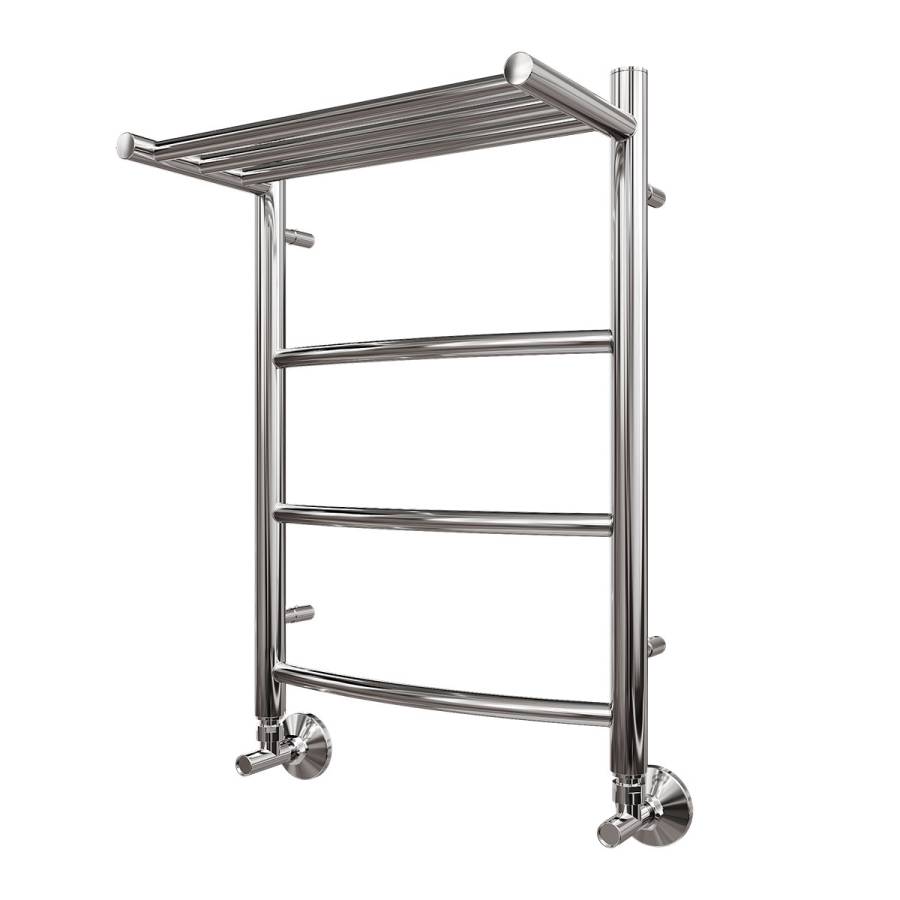 Полотенцесушитель водяной Point Афина PN04156P П3 500x600 с полкой, хром Полотенцесушитель водяной Point Афина PN04156P П3 500x600 с полкой, хром