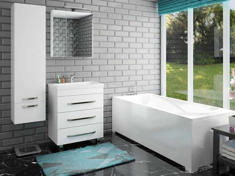 Зеркало-шкаф навесное Monaco (ШхГхВ) 700х130х700 Зеркало-шкаф навесное Monaco (ШхГхВ) 700х130х700