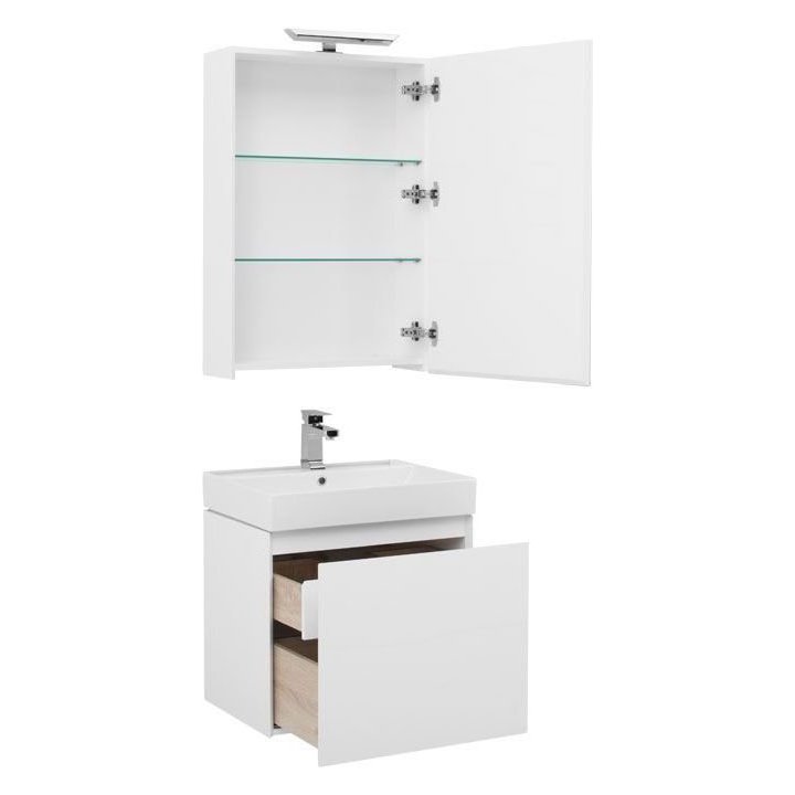 Мебель для ванной Aquanet Йорк 60 белый Мебель для ванной Aquanet Йорк 60 белый
