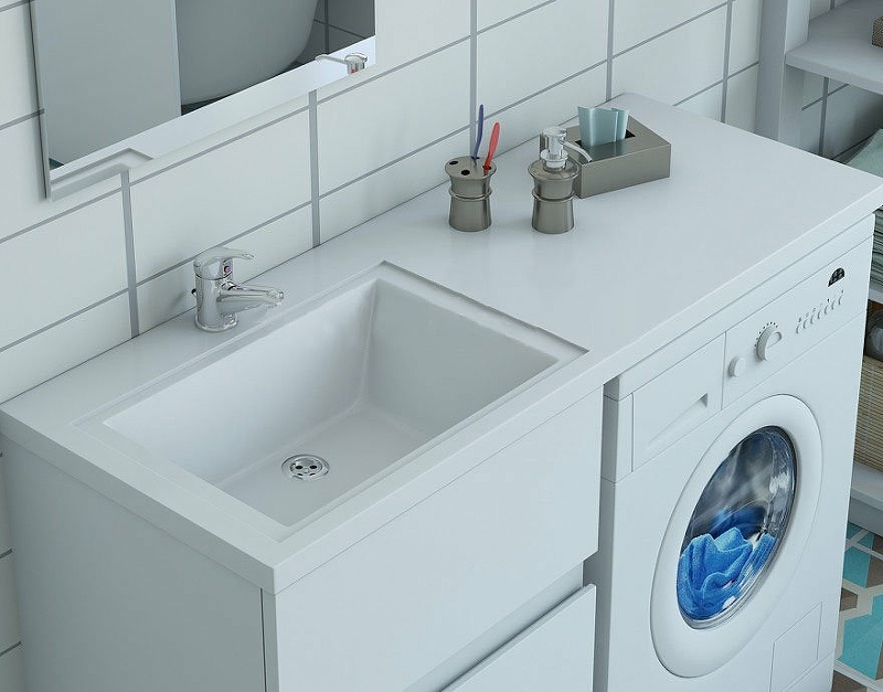 Комплект мебели Dallas Luxe 1500х482 левосторонний напольный 2 ящика  (ШхГхВ) 848х476х860 Комплект мебели Dallas Luxe 1500х482 левосторонний напольный 2 ящика  (ШхГхВ) 848х476х860