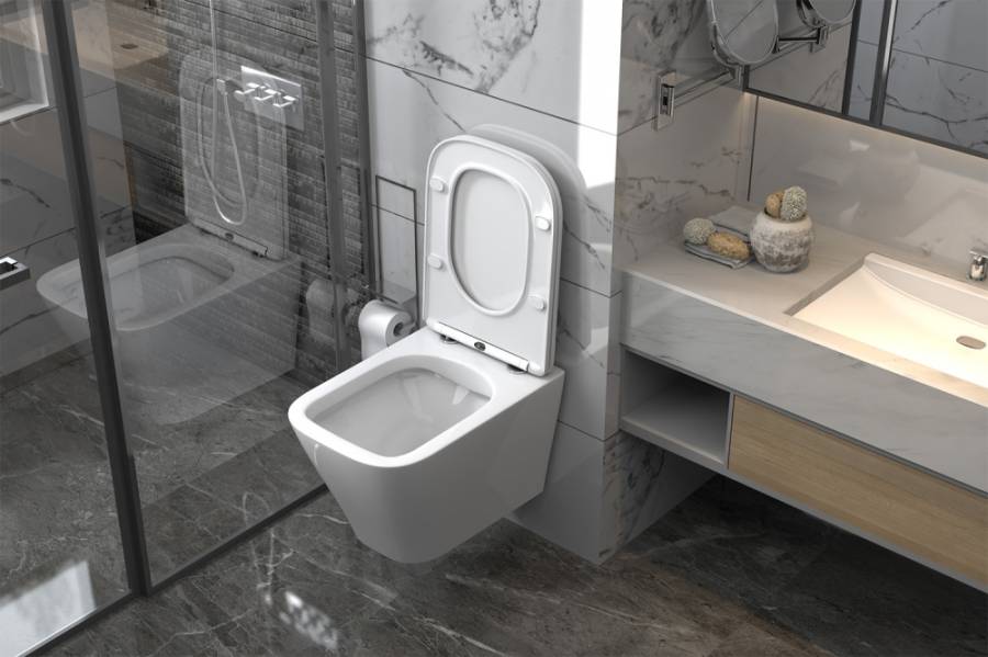 Подвесной унитаз Abber Rechteck AC1200 Подвесной унитаз Abber Rechteck AC1200