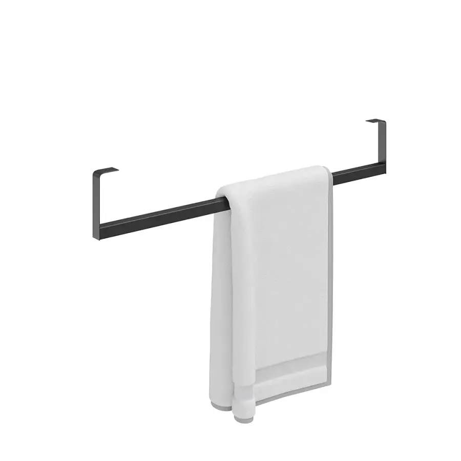 Держатель для полотенец к раковинам LOGICA 70 с крепежом, черный матовый Держатель для полотенец к раковинам LOGICA 70 с крепежом, черный матовый