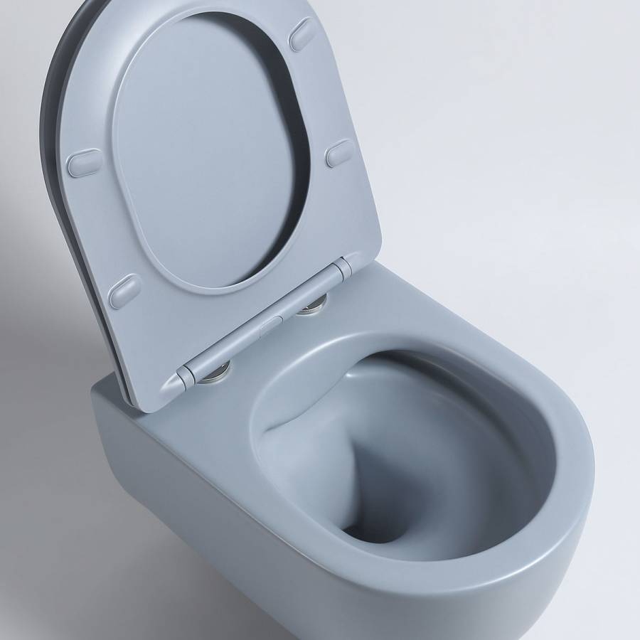 Унитаз подвесной Evo VT1-34SMO безободковый, цвет океан матовый, ультратонкое soft-close сиденье Унитаз подвесной Evo VT1-34SMO безободковый, цвет океан матовый, ультратонкое soft-close сиденье