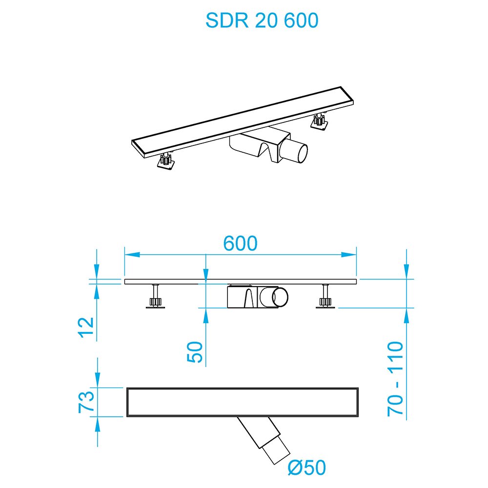 Душевой трап RGW SDR-20, RGW 47212060-01 Душевой трап RGW SDR-20, RGW 47212060-01