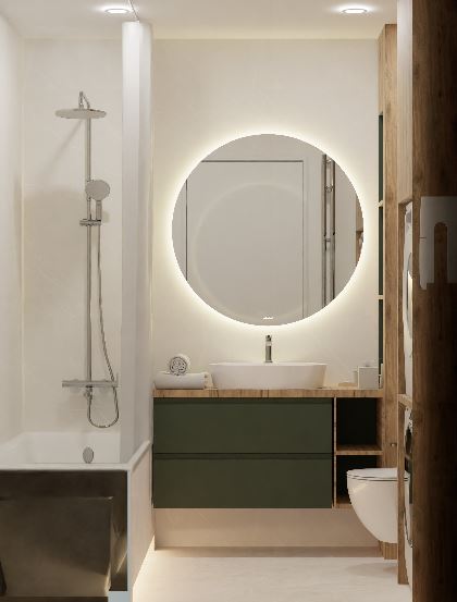 Дизайн-проект интерьера ванной комнаты