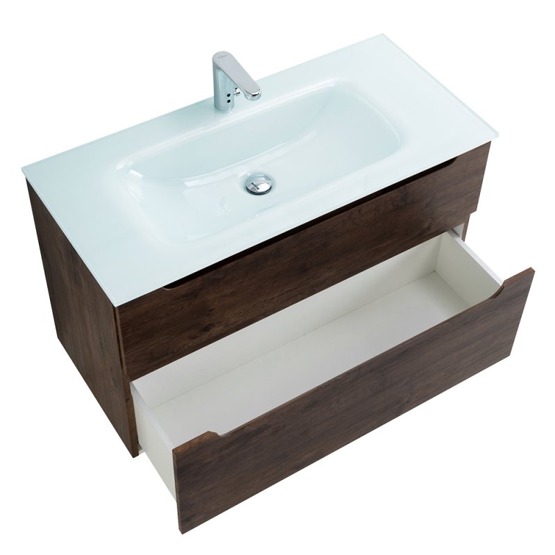 Тумба с раковиной подвесная BelBagno ETNA-H60 100 Bianco Lucido, раковина белая Тумба с раковиной подвесная BelBagno ETNA-H60 100 Bianco Lucido, раковина белая