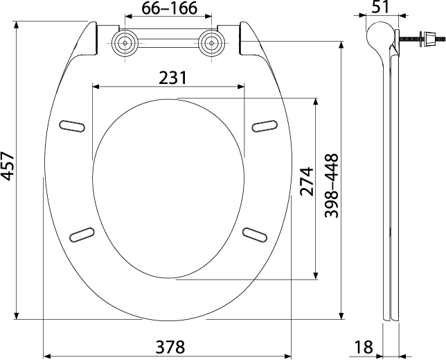 Сиденье для унитаза SLIM SOFTCLOSE, Дюропласт A64SLIM AlcaPlast Сиденье для унитаза SLIM SOFTCLOSE, Дюропласт A64SLIM AlcaPlast