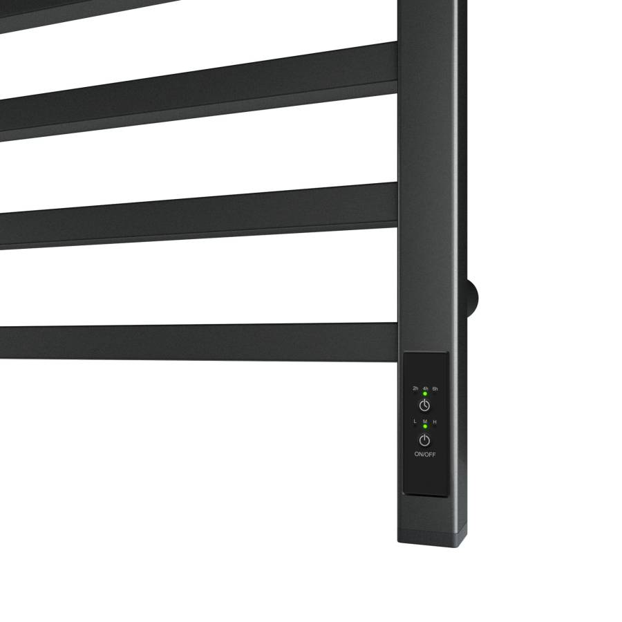 Полотенцесушитель электрический Point Вега PN71856GB П7 500x600, диммер справа, графит блеск Полотенцесушитель электрический Point Вега PN71856GB П7 500x600, диммер справа, графит блеск